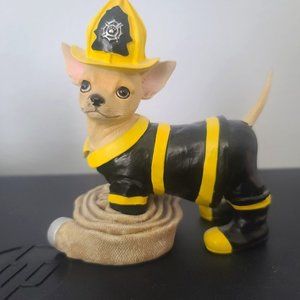 Chihuahua Fireman figurine